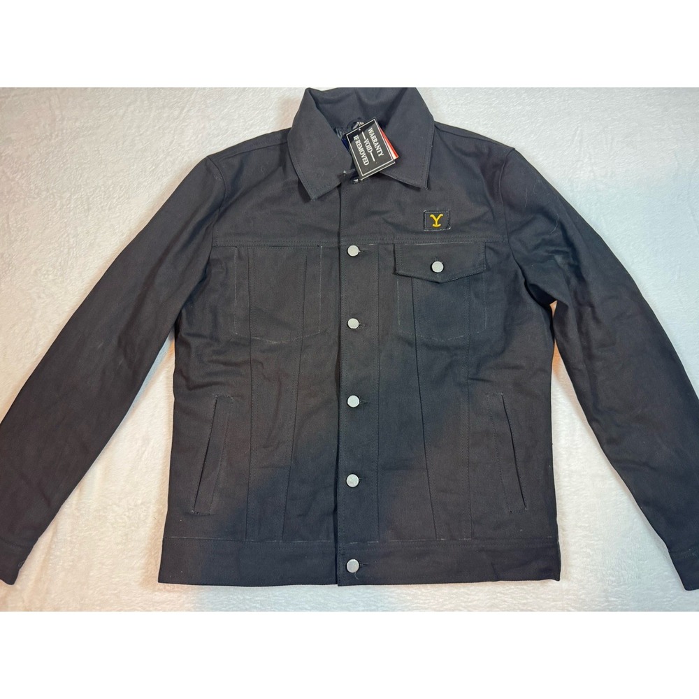 MENS YELLOWSTONE BLACK COTTON‎ COLE HAUSER RIP WHEELER STYLISH JACKET Medium
